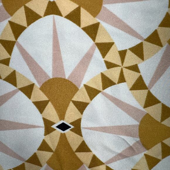 House of Harlow 1960 Satin Wide Leg Pants XS Boho Gold Pink High Waist Art Deco - Picture 8 of 13